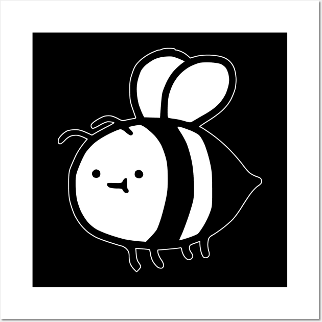 Cute Bee Wall Art by Comrade Jammy